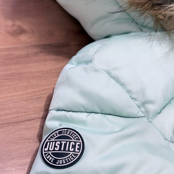 Justice Kids Puffer Jacket Size 8 - Picture 7 of 15